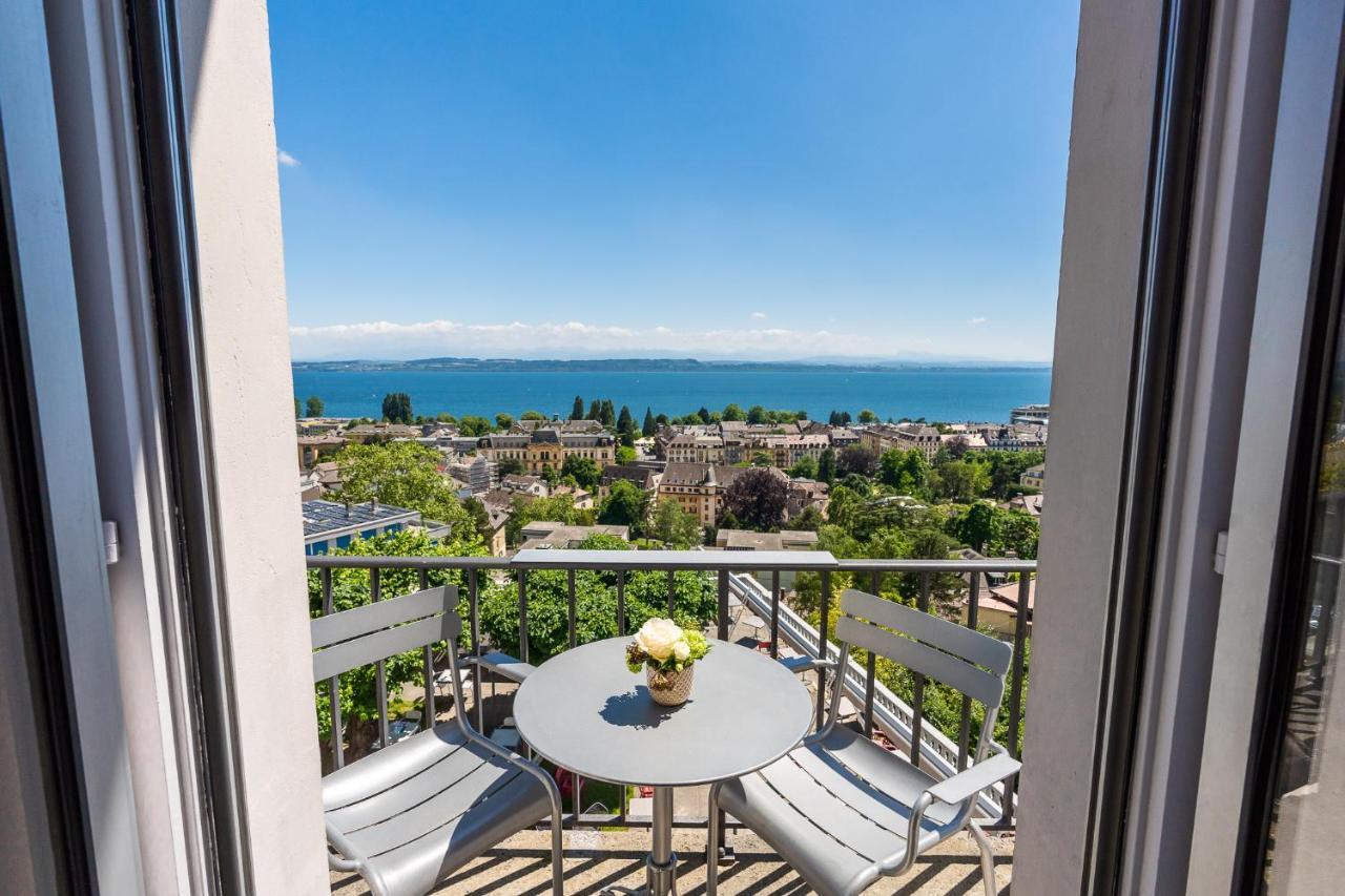 Hotel Alpes & Lac Neuchâtel Exteriör bild