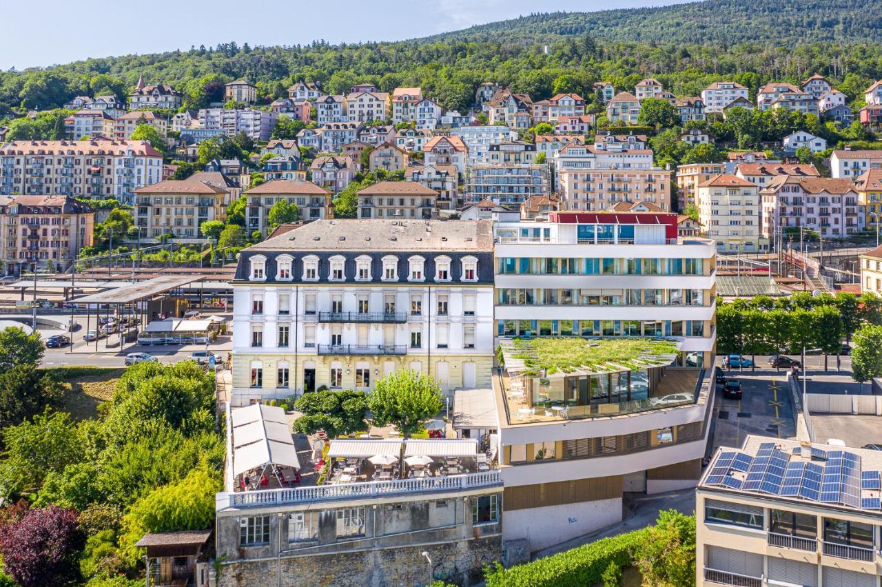 Hotel Alpes & Lac Neuchâtel Exteriör bild
